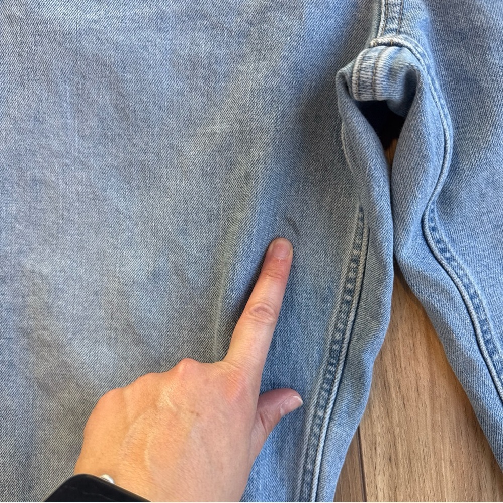 Everlane Women's Curvy Cheeky Jean Light Blue Denim Wash Size 33 Straight - Picture 7 of 10